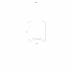 Plafonnier LCD Typ 065 Gris, 1 lumière