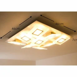 Plafonnier LED Bopp FRAME Aluminium, 9 lumières
