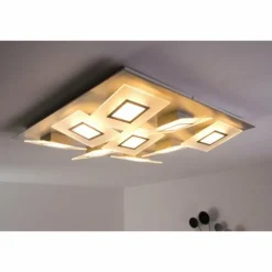 Plafonnier LED Bopp FRAME Aluminium, 9 lumières