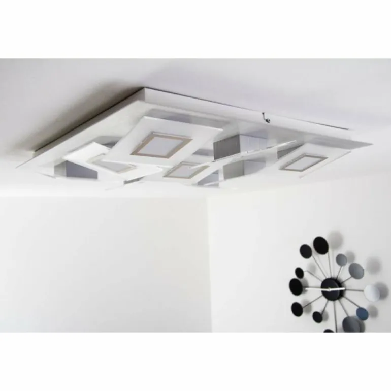 Plafonnier LED Bopp FRAME Aluminium, 9 lumières