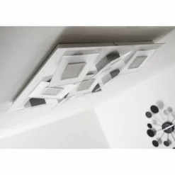 Plafonnier LED Bopp FRAME Aluminium, 9 lumières