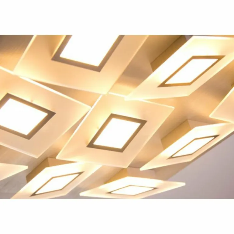 Plafonnier LED Bopp FRAME Aluminium, 9 lumières