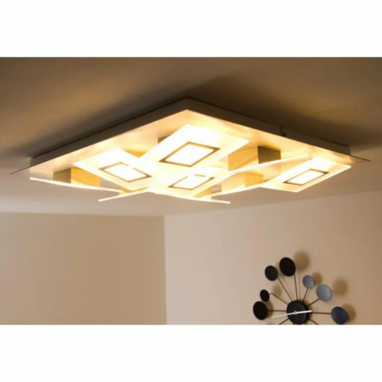 Plafonnier LED Bopp FRAME Aluminium, 9 lumières