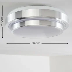 Plafonnier LED SORA Blanc, 1 lumière