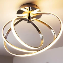 Plafonnier LED Trio Corland Chrome, 1 lumière