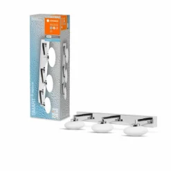 Plafonnier LEDVANCE Bathroom Argenté, 1 lumière