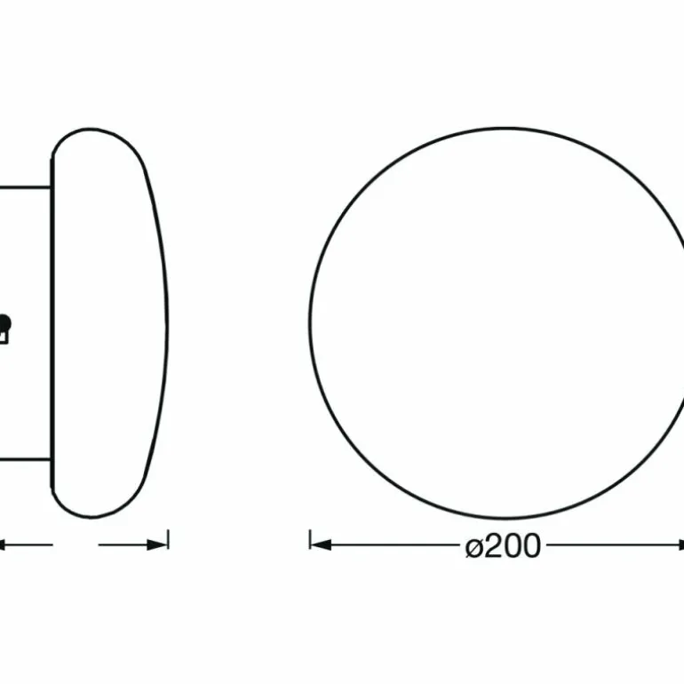 Plafonnier LEDVANCE Bathroom Blanc, 1 lumière