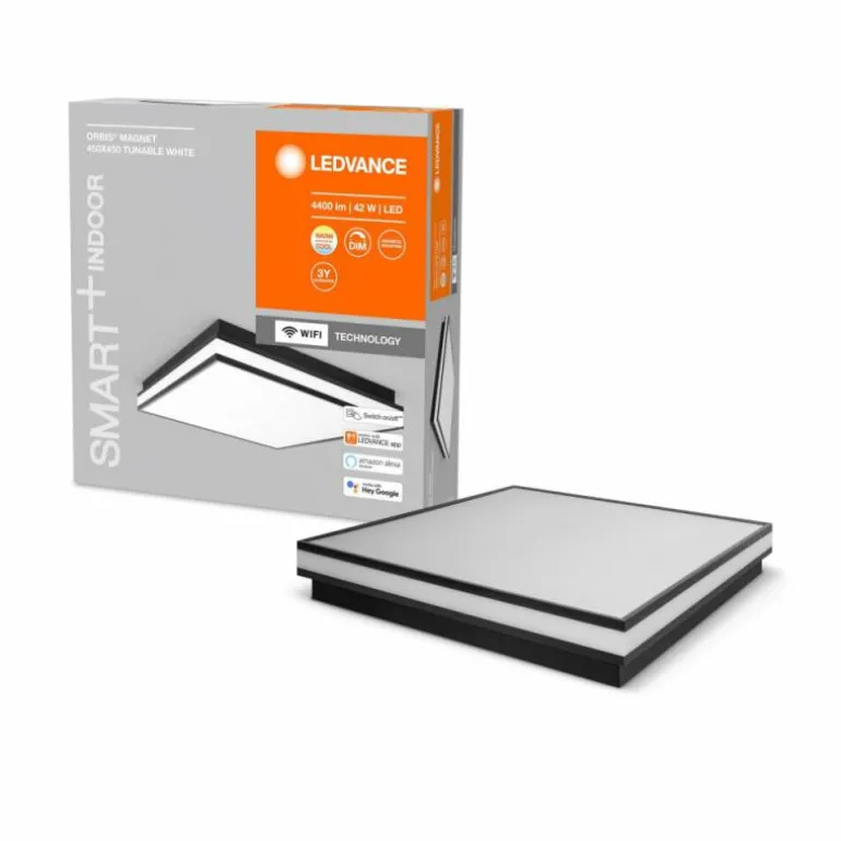 Plafonnier LEDVANCE Decorative Noir, 1 lumière