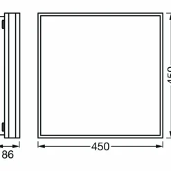Plafonnier LEDVANCE Decorative Noir, 1 lumière