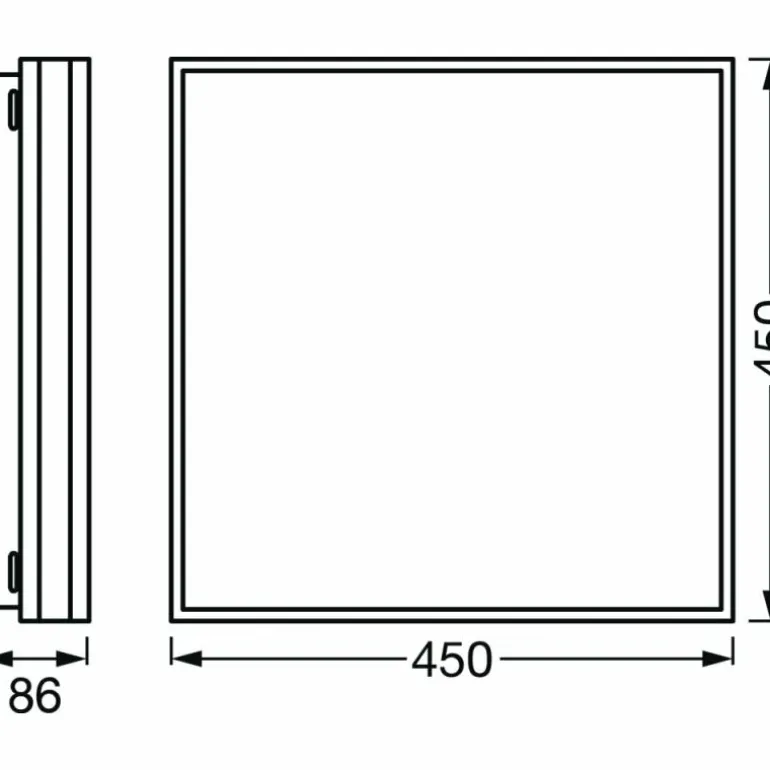 Plafonnier LEDVANCE Decorative Noir, 1 lumière