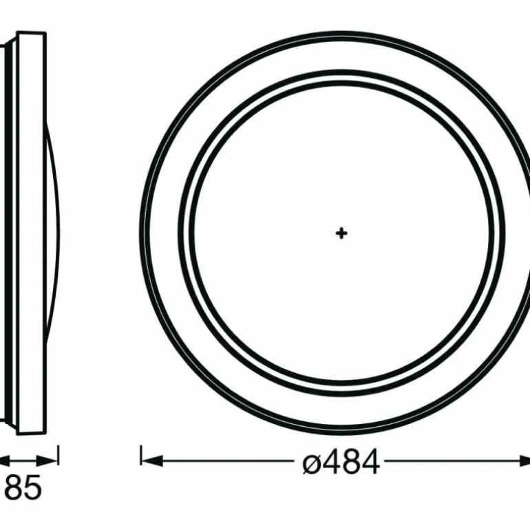 Plafonnier LEDVANCE Decorative Noir, 1 lumière