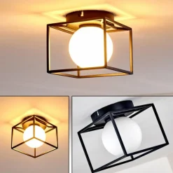 Plafonnier Legano Noir, 1 lumière