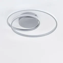 Plafonnier Leksund LED Argenté, 1 lumière