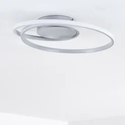 Plafonnier Leksund LED Argenté, 1 lumière