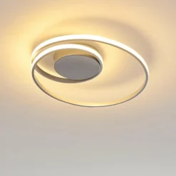 Plafonnier Leksund LED Argenté, 1 lumière