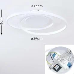 Plafonnier Leksund LED Blanc, 1 lumière