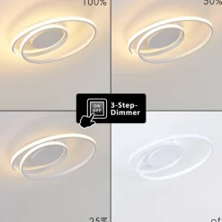 Plafonnier Leksund LED Blanc, 1 lumière