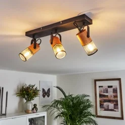 Plafonnier Lengalau Noir, 3 lumières