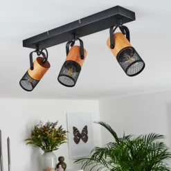 Plafonnier Lengalau Noir, 3 lumières