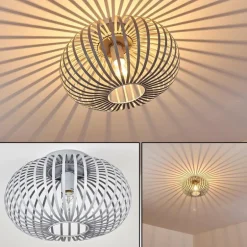 Plafonnier Lepa Gris, 1 lumière