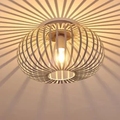 Plafonnier Lepa Gris, 1 lumière