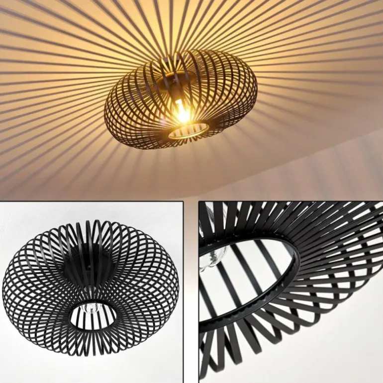 Plafonnier Lepa Noir, 1 lumière