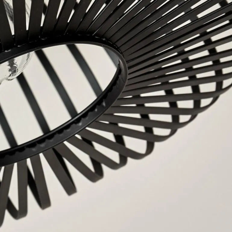 Plafonnier Lepa Noir, 1 lumière