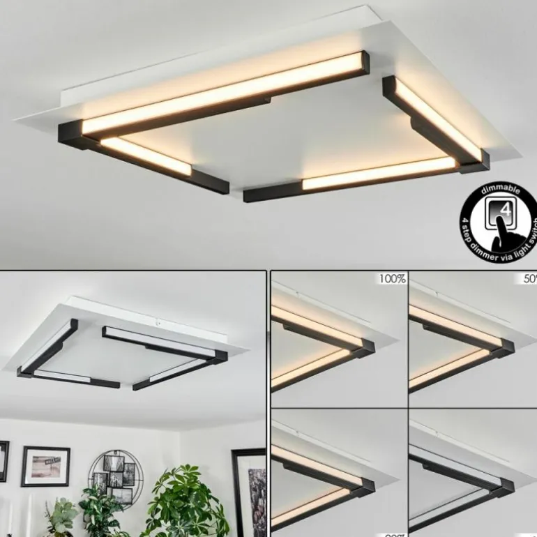 Plafonnier Leroux LED Blanc, 1 lumière