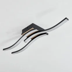 Plafonnier Letala LED Couleur bois, 3 lumières