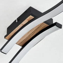 Plafonnier Letala LED Couleur bois, 2 lumières