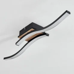 Plafonnier Letala LED Couleur bois, 2 lumières