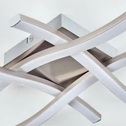Plafonnier Letala LED Nickel mat, 4 lumières