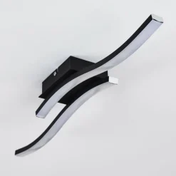 Plafonnier Letala LED Noir, 2 lumières