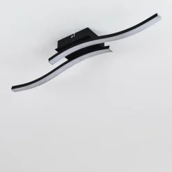 Plafonnier Letala LED Noir, 2 lumières