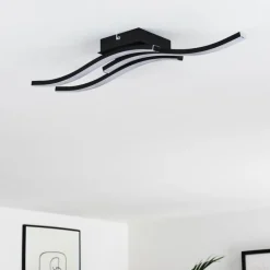 Plafonnier Letala LED Noir, 3 lumières