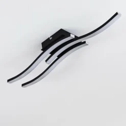 Plafonnier Letala LED Noir, 3 lumières