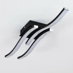 Plafonnier Letala LED Noir, 3 lumières