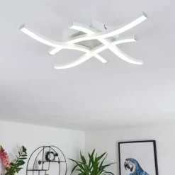 Plafonnier Letala LED Noir, 4 lumières