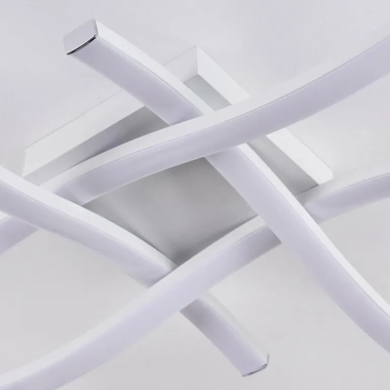 Plafonnier Letala LED Noir, 4 lumières