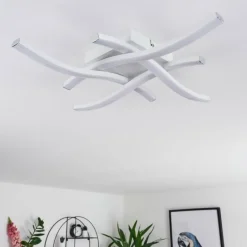 Plafonnier Letala LED Noir, 4 lumières