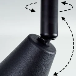 Plafonnier Leteque Écru, Noir, 3 lumières