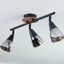 Plafonnier Leteque Écru, Noir, 3 lumières