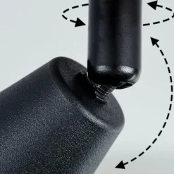 Plafonnier Leteque Écru, Noir, 1 lumière