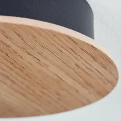 Plafonnier Leteque Écru, Noir, 1 lumière