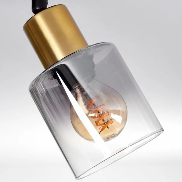 Plafonnier Leteque Noir, 2 lumières