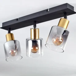 Plafonnier Leteque Noir, 3 lumières