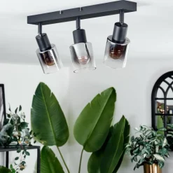 Plafonnier Leteque Noir, 3 lumières