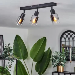 Plafonnier Leteque Noir, 3 lumières