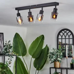 Plafonnier Leteque Noir, 4 lumières