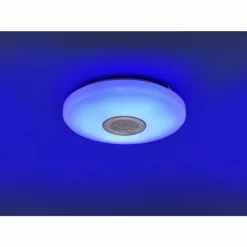 Plafonnier Leuchten Direkt PELVO LED Blanc, 1 lumière, Télécommandes, Changeur de couleurs